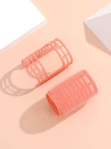 1pc Double Layer Bangs Roll Wig,Back To School,Travel Holiday Essentials,Hair Accessories For Women - Dusty Pink - View 5