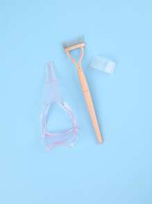 CUT it 2 sản phẩm chuốt mi - Tấm ngăn Mascara & Lược chải mi bằng thép không gỉ có thể gập lại để tạo hàng mi tự nhiên, để Mascara không bị vón cục Dụng cụ trang điểm - Nhiều màu - Xem 3