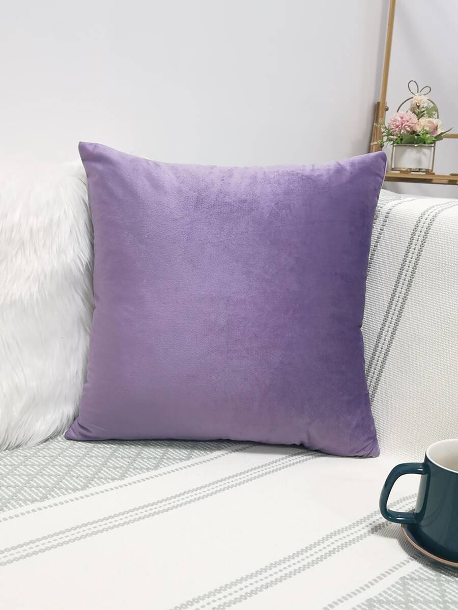 素色靠墊套不附帶墊芯 - 淡紫色 - 查看 1