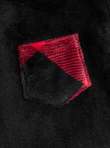 SHEIN 2pcs Casual Plaid Outfit For Tween Boys, Including Loose Fit Round Neck Sweatshirt With Pocket And Plaid Pants, Soft And Comfortable Knitwear Set For Home And Daily Wear - Multicolor - View 8