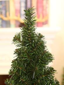 1入組人造植物熱帶綠色聖誕樹，裝飾有 5入組柔軟紅色鈴鐺、多色蝴蝶結、1入組五角星鈴鐺 - 彩色 - 查看 4