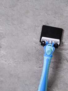 黑色塑膠壁掛式免打孔強力承重自黏掛鉤-5個/顏色隨機 - 黑色 - 查看 4