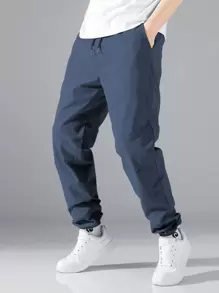 Manfinity EZcore Loose Men's Drawstring Waist Slant Pocket Pants