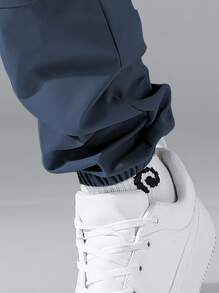 Manfinity EZcore Loose Men's Drawstring Waist Slant Pocket Pants