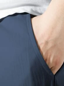 Manfinity EZcore Loose Men's Drawstring Waist Slant Pocket Pants