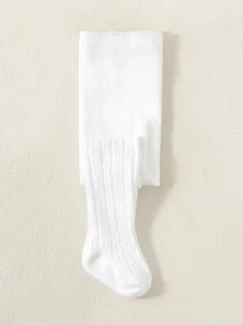 Baby Solid Tights - White - View 3