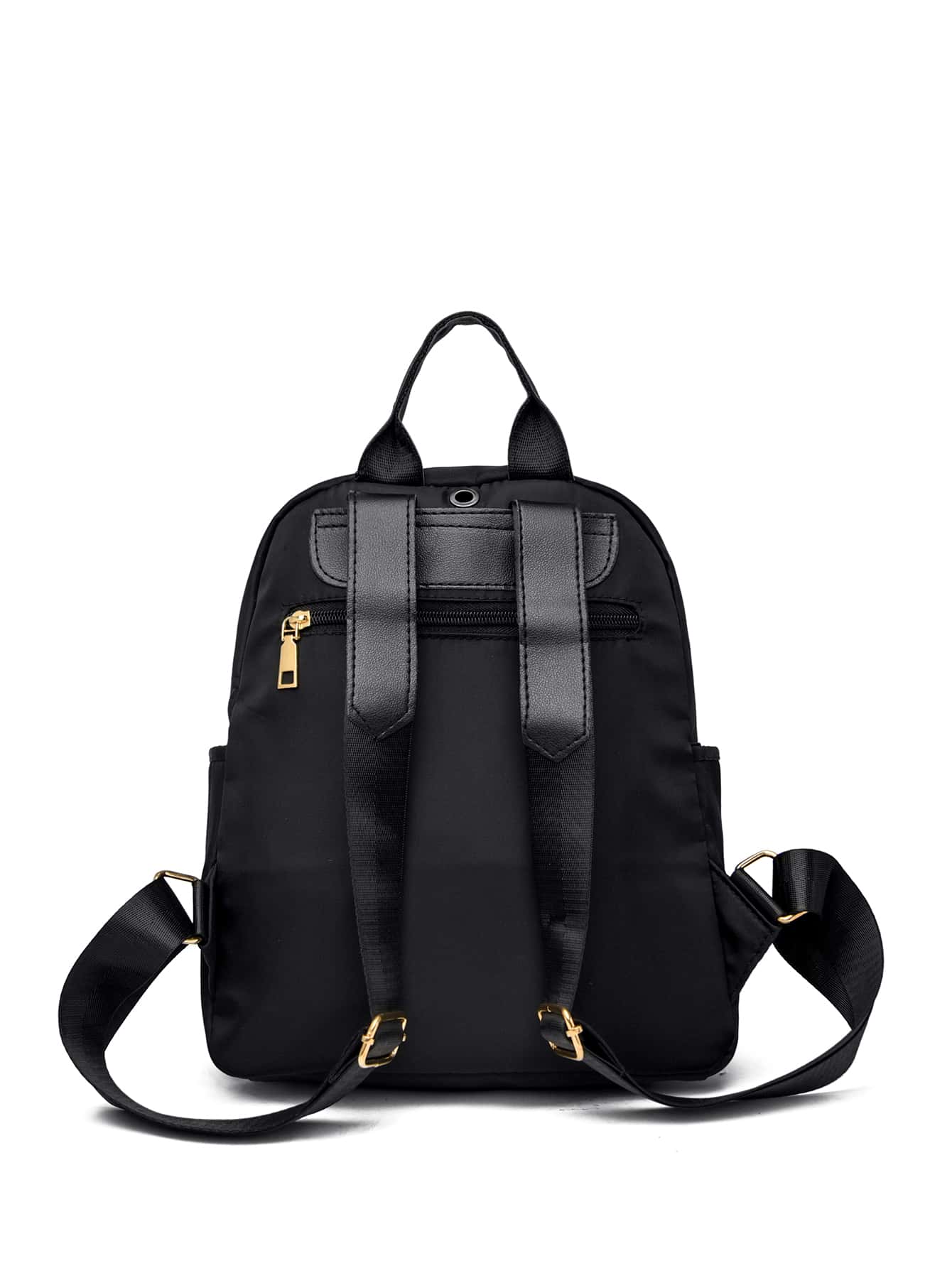 Lightweight, Business Casual Waterproof  Letter Graphic Backpack With Bag Charm School Bag For Graduate, Teen Girls, Freshman, Sophomore