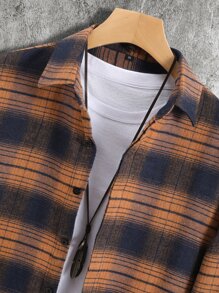 Manfinity Homme Men Plaid Print Shirt Without Tee - Multicolor - View 3