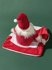 Funny Santa Riding Dog Christmas Costume, Pet Santa Cosplay Outfit For Small Medium Large Dogs - Red - View 7