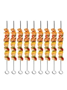 2入組不銹鋼燒烤架 - 銀色 - 查看 1