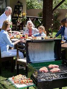 2入組不銹鋼燒烤架 - 銀色 - 查看 3