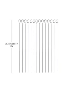 2入組不銹鋼燒烤架 - 銀色 - 查看 4