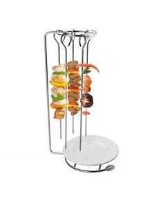 2入組不銹鋼燒烤架 - 銀色 - 查看 5