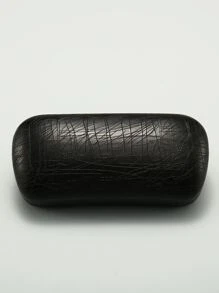 Estuche para gafas con textura - Negro - Ver 1