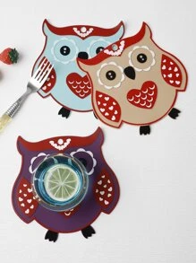 1pc Owl Design Random Insulation Pad - Multicolor - View 6