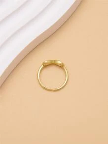 Anillo abierto infinito símbolo - Amarillo Oro - Ver 5