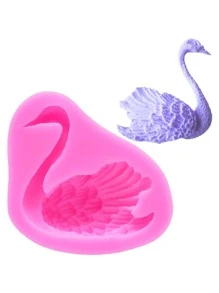 1 pieza Molde de chocolate con diseño de cisne - Rosa - Ver 1