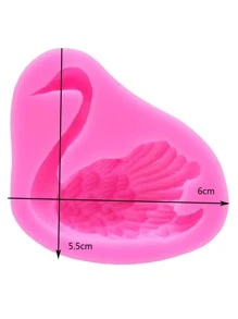 1 pieza Molde de chocolate con diseño de cisne - Rosa - Ver 3