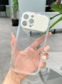 附翻轉鏡的透明手機殼相容於 iPhone15/15Plus/15Pro/15Promax - 無色 - 查看 4