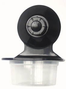 1pc Suction Cup Reptile Feeding Bowl - Black - View 4