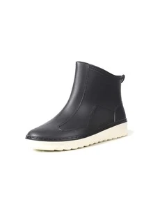 Botas de agua sin cordones - Negro - Ver 4