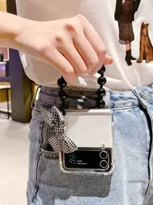 Foldable Clear Phone Case With Lanyard - Clear - View 1