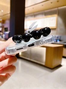 Foldable Clear Phone Case With Lanyard - Clear - View 3