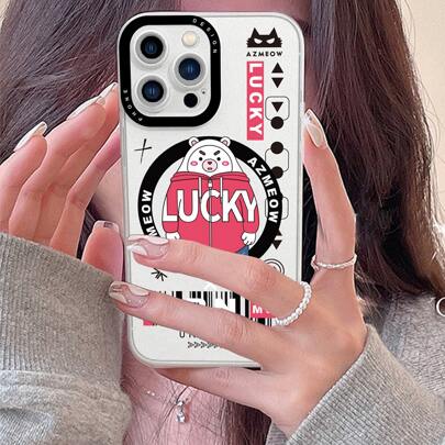 Cartoon Bear Clear Phone Case