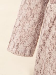 Toddler Girls Solid Fuzzy Dress & Bag - Dusty Pink - View 3