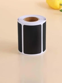 Black Blank DIY Stickers Waterproof Writing Stickers Reusable Blank Sticker For Food Storage Box Stationery Classification Label - Black - View 2