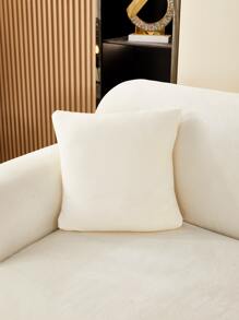 1入組素色沙發套和1入組枕套不附帶枕芯 - 米色 - 查看 3