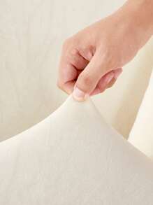 1入組素色沙發套和1入組枕套不附帶枕芯 - 米色 - 查看 4