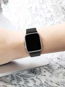 Bracelet de montre ajustable en nylon brillant et extensible comme cadeau pour les étudiants retournant à l'école