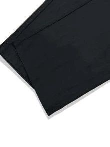 Manfinity Hypemode Quần ống rộng màu trơn cho nam - màu đen - Xem 5