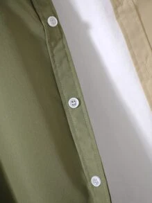 Manfinity Homme Men Two Tone Pocket Patched Shirt & Drawstring Waist Trousers Without Tee - Multicolor - View 8