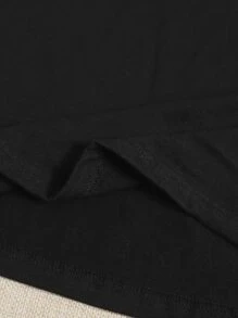 Patriciacolours Cartoon Graphic Tee - Black - View 5