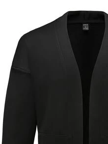 Manfinity Áo khoác Nam màu trơn Giải trí - màu đen - Xem 4