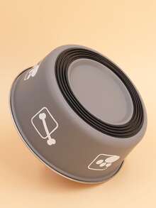 Supet 1 cái bát in hình thú cưng - Xám - Xem 2