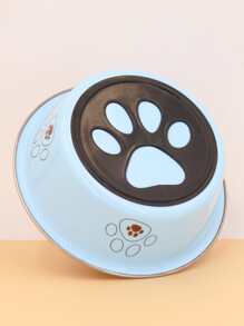 Supet 1pc Paw Print Pet Bowl - Blue - View 2