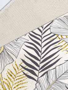 Leaf Print Rug - Multicolor - View 2