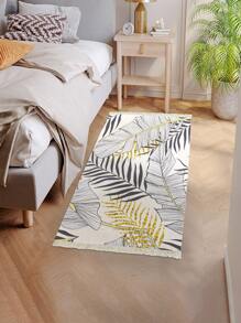 Leaf Print Rug - Multicolor - View 4