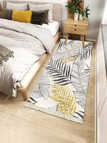 Leaf Print Rug - Multicolor - View 5