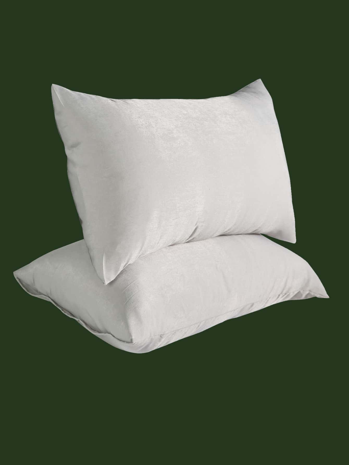 1pair Plain Pillowcase Without Filler - Grey - View 1