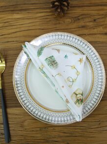 1pc Christmas Cloth Napkin - Multicolor - View 7