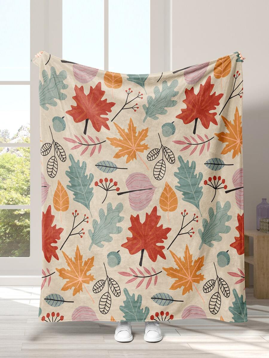 1 cái chăn hình lá phong - Nhiều màu - Xem 1