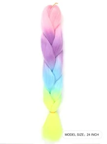 1 pieza de ombré largo sintético pelo trenzado - Multicolor - Ver 2