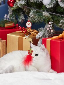 Christmas 1pc Cartoon Design Cat Teaser Stick - Multicolor - View 6