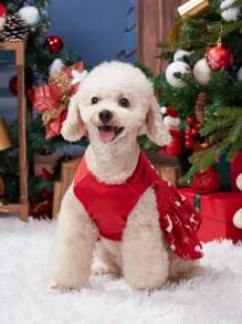 1 pezzo Vestito da Cane di Natale, Gonna per Cucciolo