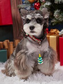 Christmas 1pc Random Cartoon Design Pet ID Tag - Multicolor - View 2