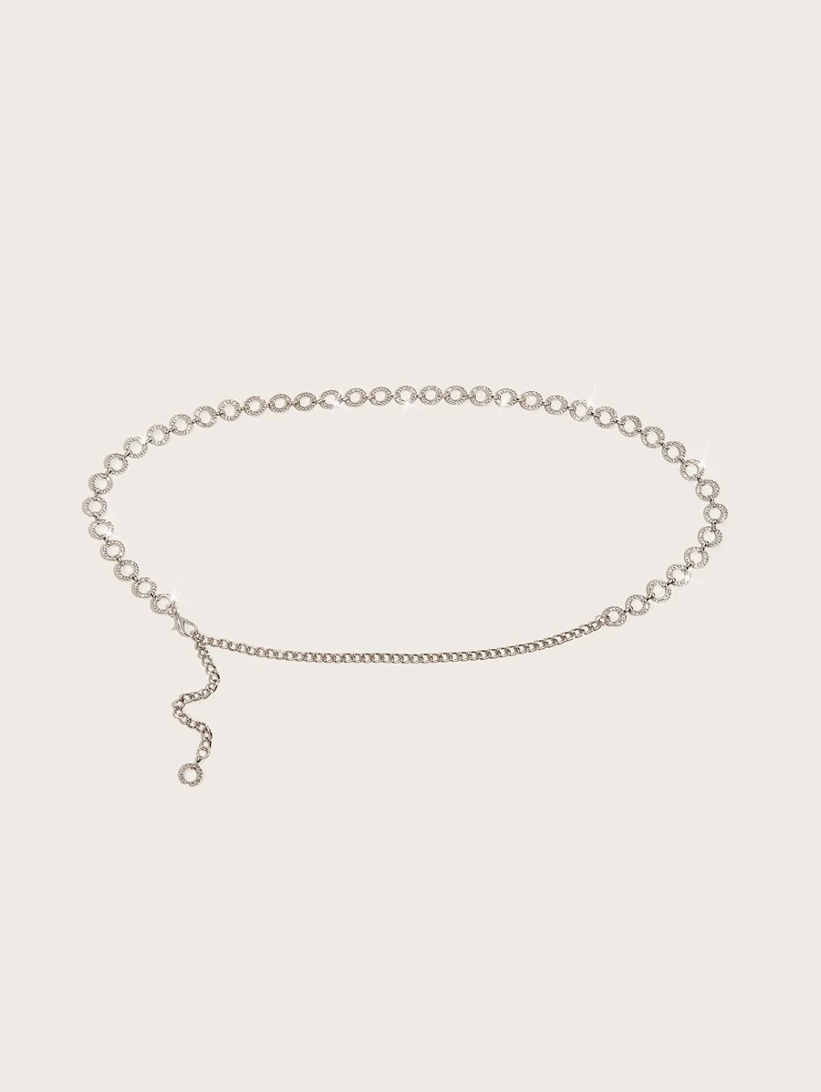 Stylish Rhinestone Decor Chain Belt-Travel Beach Chain For Women - Perak - View 1